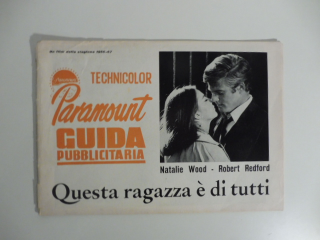 Natalie Wood, Robert Redford, Questa ragazza è di tutti. Technicolor. Paramount guida pubblicitaria